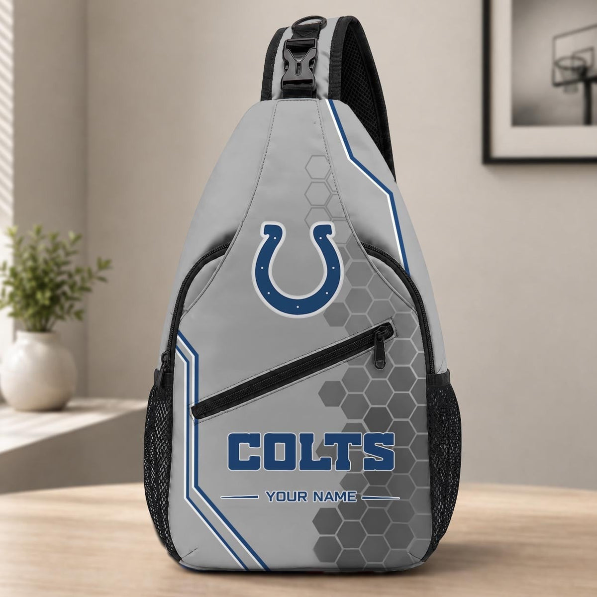 ELITE EDITION - NEW CUSTOMIZED NFL17 IDC INDIANAPOLIS COLTS SLING BAG