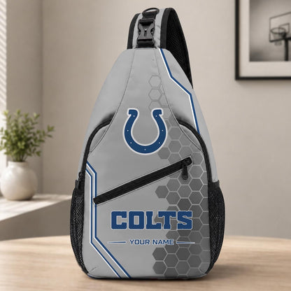 ELITE EDITION - NEW CUSTOMIZED NFL17 IDC INDIANAPOLIS COLTS SLING BAG