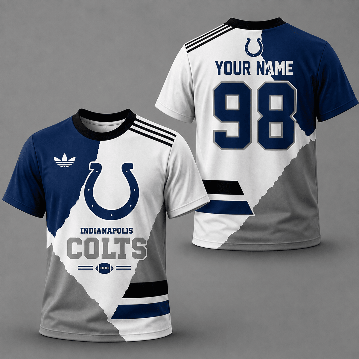 ELITE EDITION - NEW CUSTOMIZED NFL17 IDC INDIANAPOLIS COLTS T-SHIRTS, POLO SHIRT & ZIP POLO SHIRT