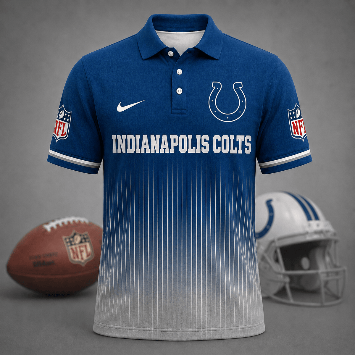 FINAL SALE - NEW CUSTOMIZED NFL17 IDC INDIANAPOLIS COLTS T-SHIRT, POLO SHIRT, ZIP POLO SHIRT, SWEATSHIRT, HOODIE & ZIP HOODIE
