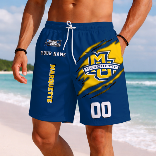 LIMITED DROP - NEW CUSTOMIZED | NCAA MAM17 MGE MA GOLDEN EAGLES SHORT PANTS