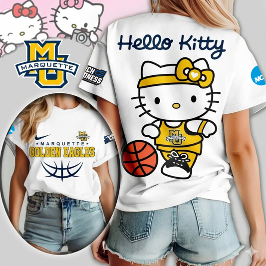 MEGA SALE - NEW CUSTOMIZED NCAA MAM17 MGE MA GOLDEN EAGLES HELLO KITTY T-SHIRT, SWEATSHIRT, HOODIE & ZIP HOODIE