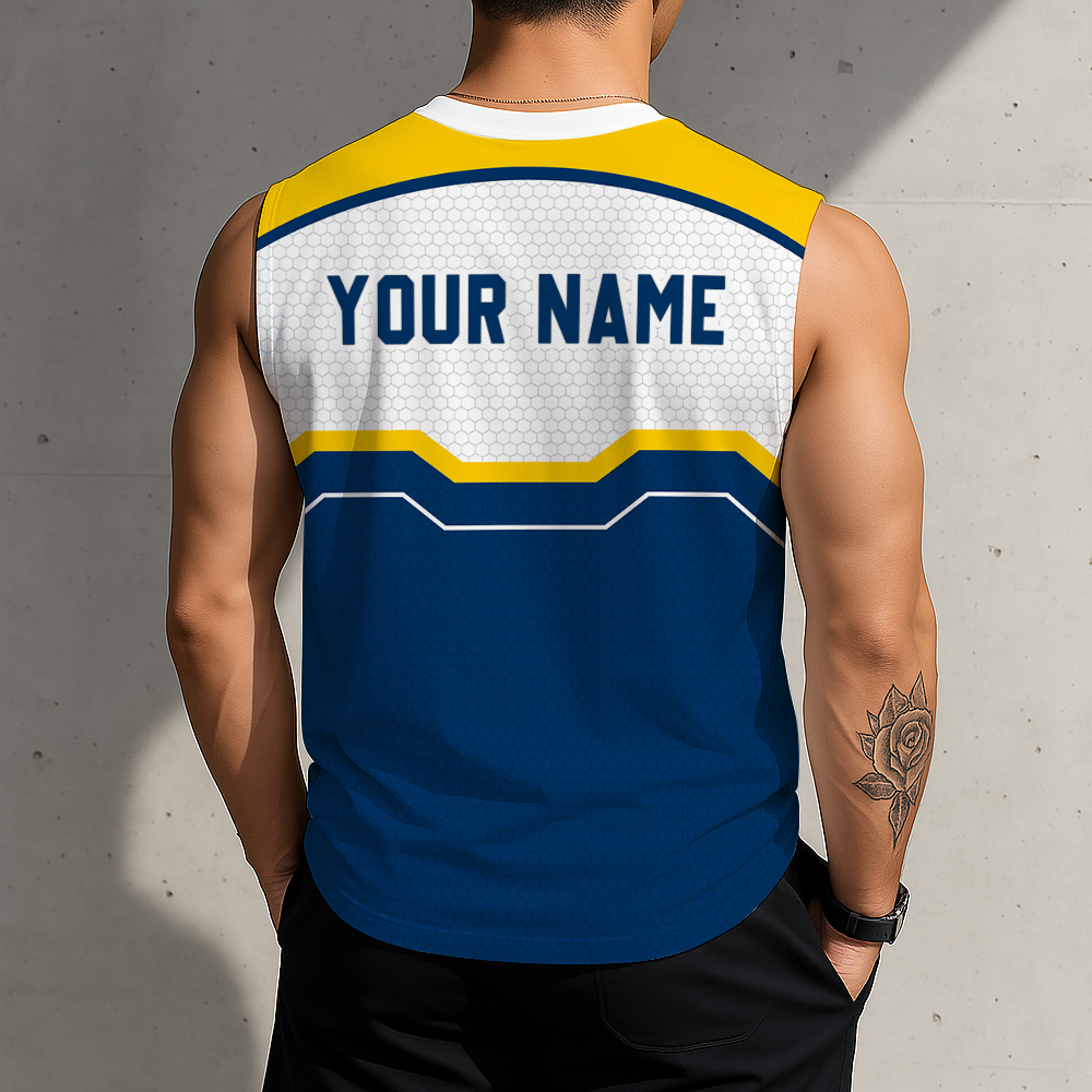 LIMITED EDITION - NEW CUSTOMIZED NCAA MAM17 MGE MARQUETTE GOLDEN EAGLES MEN'S GYM SHIRT