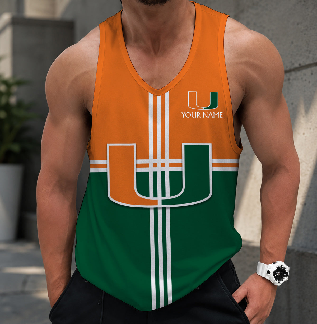 SPECIAL EDITION - NEW CUSTOMIZED NCAA FBS17 MIH MIAMI HURRICANES UNISEX TANK TOP