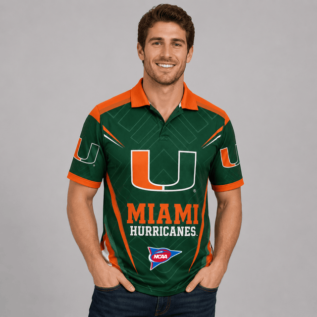 ELITE EDITION - NEW CUSTOMIZED NCAA FBS17 MIH MIAMI HURRICANES POLO SHIRT, ZIP POLO SHIRT, HOODIE, ZIP HOODIE, T-SHIRT & SWEATSHIRT