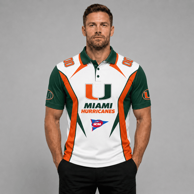 EXCLUSIVE EDITION - NEW CUSTOMIZED NCAA FBS17 MIH MIAMI HURRICANES POLO SHIRT, ZIP POLO SHIRT, HOODIE, ZIP HOODIE, T-SHIRT & SWEATSHIRT