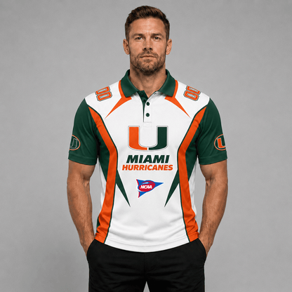 EXCLUSIVE EDITION - NEW CUSTOMIZED NCAA FBS17 MIH MIAMI HURRICANES POLO SHIRT, ZIP POLO SHIRT, HOODIE, ZIP HOODIE, T-SHIRT & SWEATSHIRT