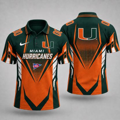 VIRAL EDITION - NEW CUSTOMIZED NCAA FBS17 MIH MIAMI HURRICANES POLO SHIRT, ZIP POLO SHIRT, HOODIE, ZIP HOODIE, T-SHIRT & SWEATSHIRT