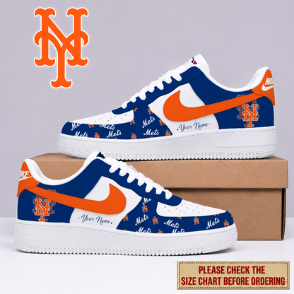 VIRAL EDITION - NEW CUSTOMIZED MLB17 NYM NEW YORK METS AF1 SHOES