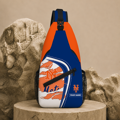 EXCLUSIVE EDITION - NEW CUSTOMIZED MLB17 NYM NEW YORK METS SLING BAG