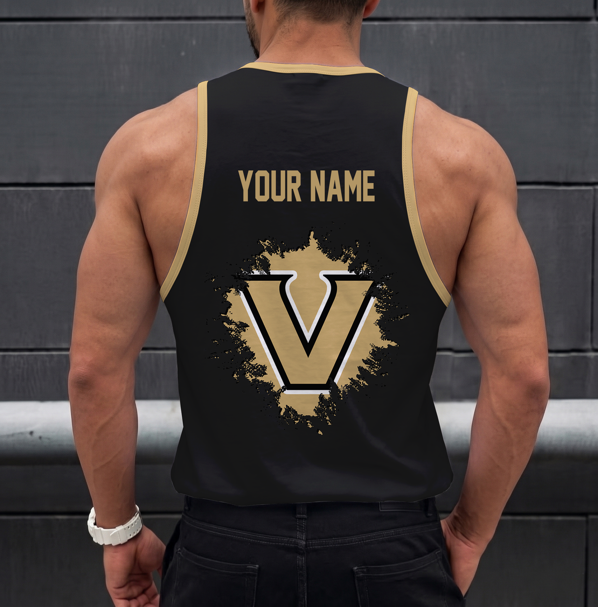 SPECIAL EDITION - NEW CUSTOMIZED NCAA CWS17 VDC VANDERBILT COMMODORES UNISEX TANK TOP