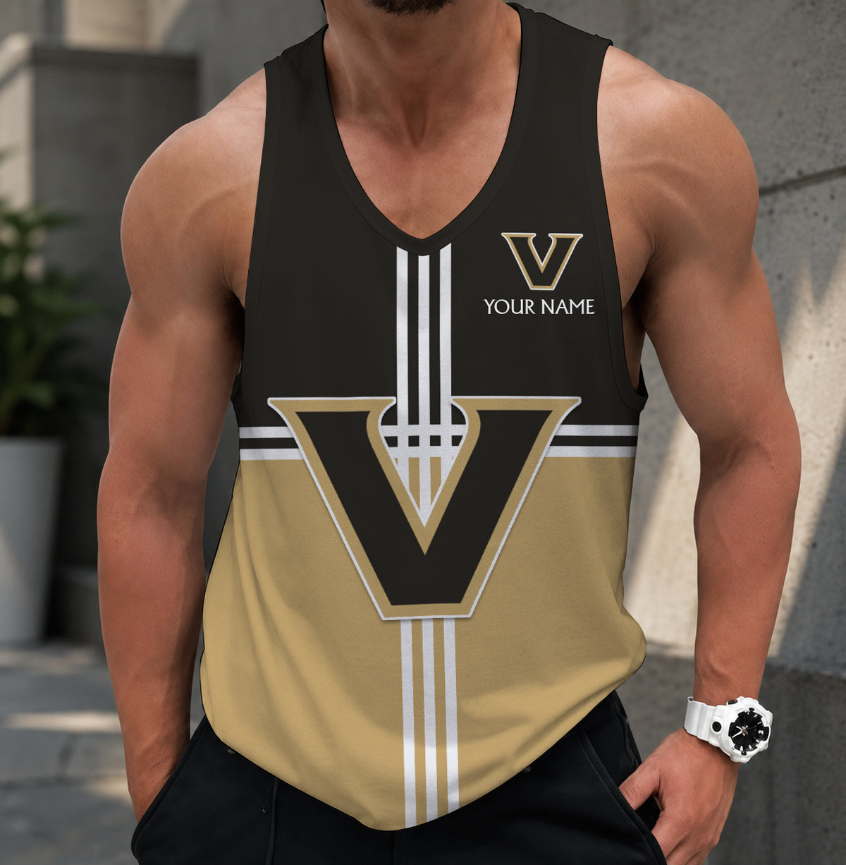 SPECIAL EDITION - NEW CUSTOMIZED NCAA CWS17 VDC VANDERBILT COMMODORES UNISEX TANK TOP