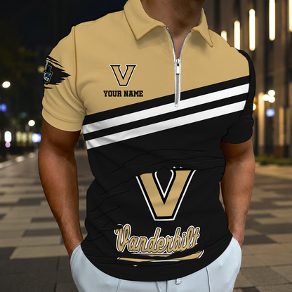 SPECIAL EDITION - NEW CUSTOMIZED NCAA CWS17 VDC VANDERBILT COMMODORES T-SHIRT, POLO SHIRT, ZIP POLO SHIRT, SWEATSHIRT, HOODIE & ZIP HOODIE