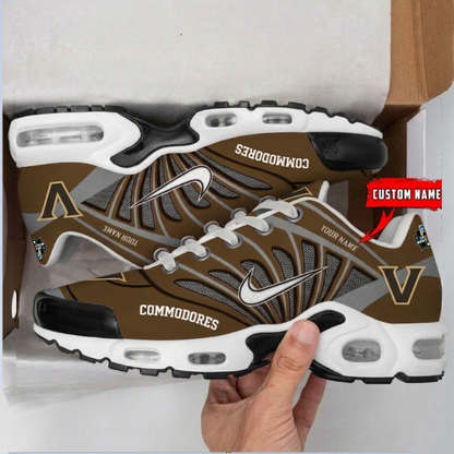ELITE EDITION - NEW CUSTOMIZED NCAA CWS17 VDC VD COMMODORES UNISEX AIR MAX PLUS SNEAKERS