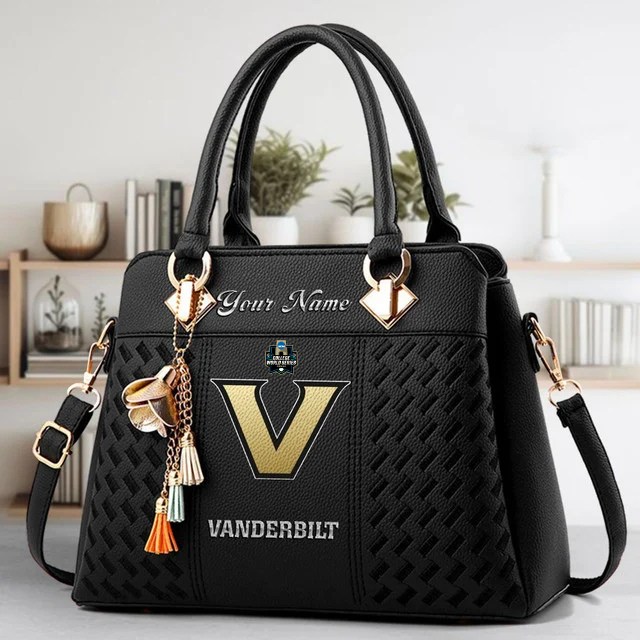 VIRAL EDITON - NEW CUSTOMIZED NCAA CWS17 VDC VD COMMODORES ZIP HANDBAG MULTICOLOR