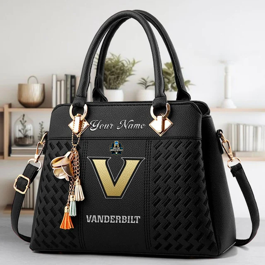 VIRAL EDITON - NEW CUSTOMIZED NCAA CWS17 VDC VD COMMODORES ZIP HANDBAG MULTICOLOR