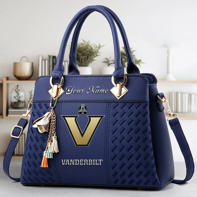 VIRAL EDITON - NEW CUSTOMIZED NCAA CWS17 VDC VD COMMODORES ZIP HANDBAG MULTICOLOR