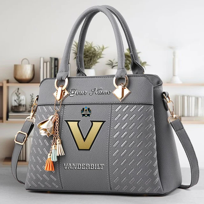VIRAL EDITON - NEW CUSTOMIZED NCAA CWS17 VDC VD COMMODORES ZIP HANDBAG MULTICOLOR