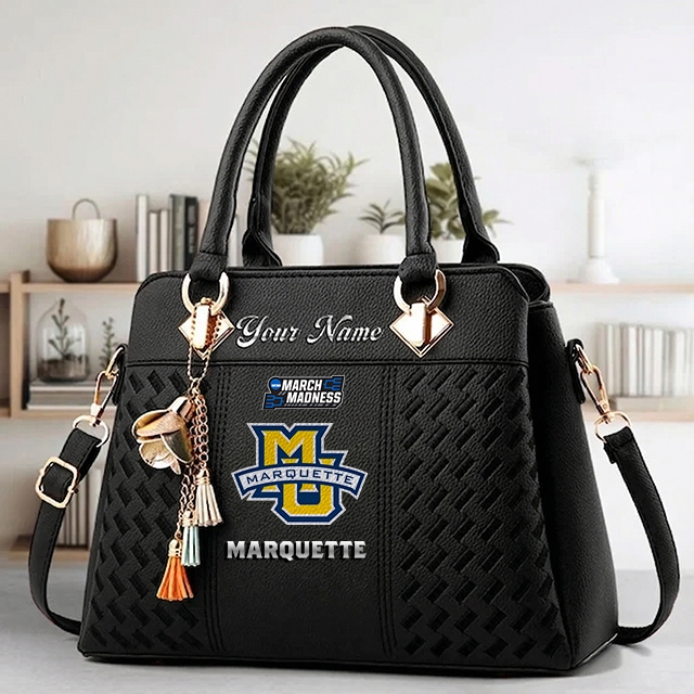 VIRAL EDITON - NEW CUSTOMIZED NCAA MAM17 MGE MA GOLDEN EAGLES ZIP HANDBAG MULTICOLOR