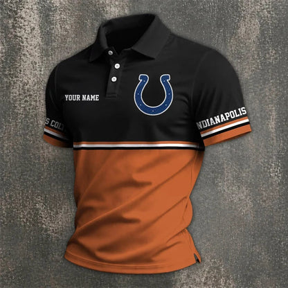 [SPECIAL OFFER] NEW CUSTOMIZED NFL17 IDC INDIANAPOLIS COLTS POLO SHIRT