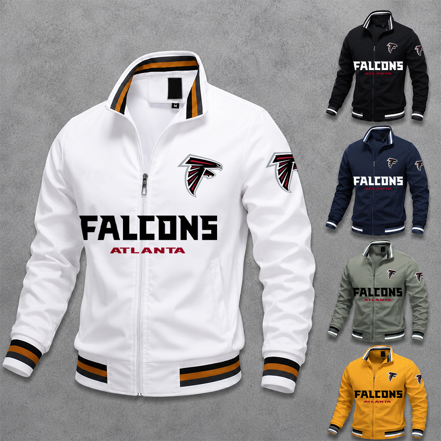 [SPECIAL OFFER] NEW CUSTOMIZED NFL18 ATF ATLANTA FALCONS MEN'S CASUAL JACKET