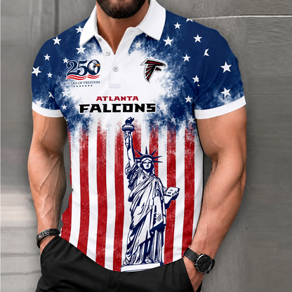 MEGA SALE - NEW CUSTOMIZED NFL18 ATF ATLANTA FALCONS POLO SHIRT, ZIP POLO SHIRT & T-SHIRTS