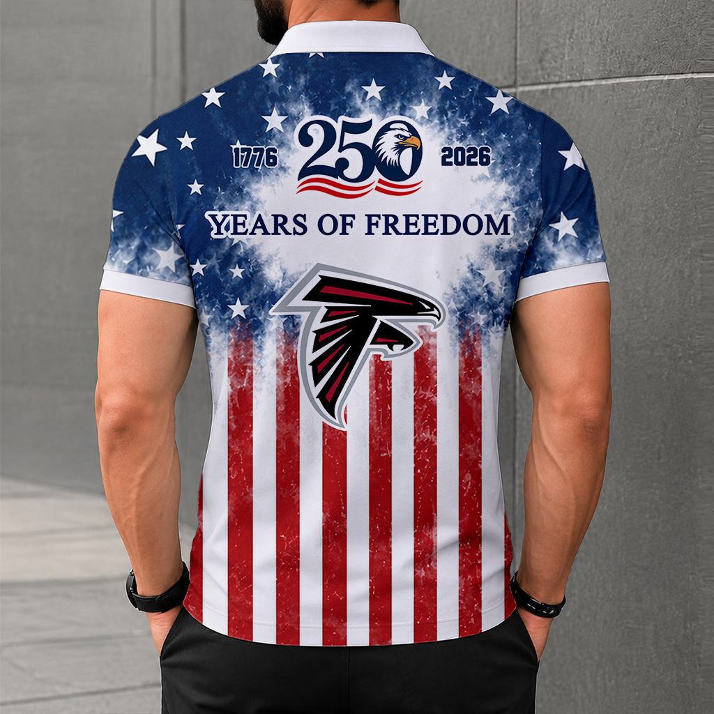 MEGA SALE - NEW CUSTOMIZED NFL18 ATF ATLANTA FALCONS POLO SHIRT, ZIP POLO SHIRT & T-SHIRTS