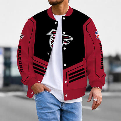 LIMITED EDITION - NEW CUSTOMIZED NFL18 ATF ATLANTA FALCONS SATIN VARSITY & BASEBALL JACKET