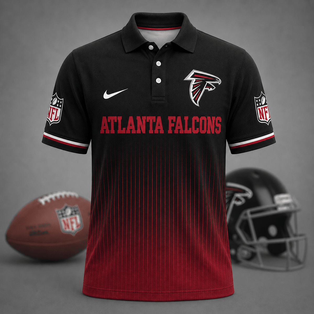 FINAL SALE - NEW CUSTOMIZED NFL18 ATF ATLANTA FALCONS T-SHIRT, POLO SHIRT, ZIP POLO SHIRT, SWEATSHIRT, HOODIE & ZIP HOODIE