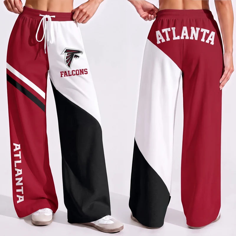 LIMITED EDITION - NEW CUSTOMIZED NFL18 ATF ATLANTA FALCONS WOMEN'S WIDE LEG PANTS