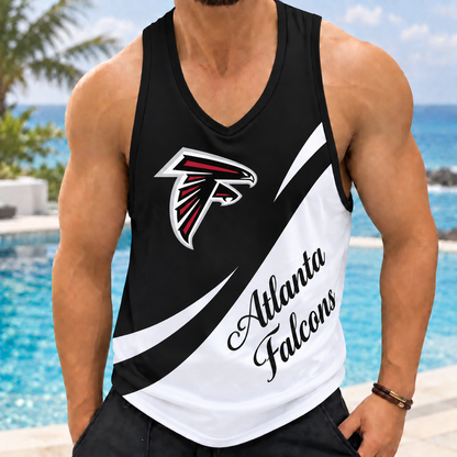 ELITE EDITION - NEW CUSTOMIZED NFL18 ATF ATLANTA FALCONS MEN'S TANK TOP