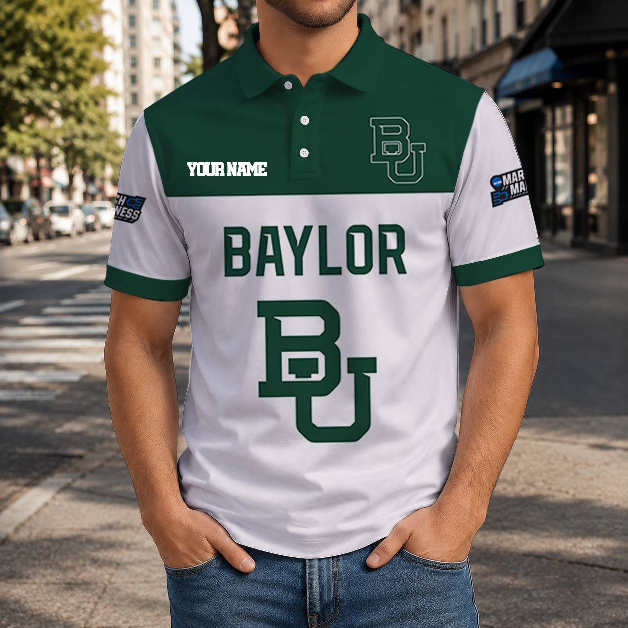 HOT DEAL - NEW CUSTOMIZED NCAA MAM18 BAB BAYLOR BEARS T-SHIRT, POLO SHIRT, ZIP POLO SHIRT, SWEATSHIRT, HOODIE & ZIP HOODIE