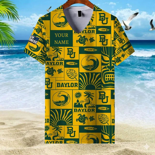 LIMITED EDITION - NEW CUSTOMIZED NCAA MAM18 BAB BA BEARS V-NECK FEMALE SHIRT