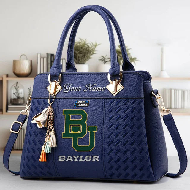 VIRAL EDITON - NEW CUSTOMIZED NCAA MAM18 BAB BA BEARS ZIP HANDBAG MULTICOLOR