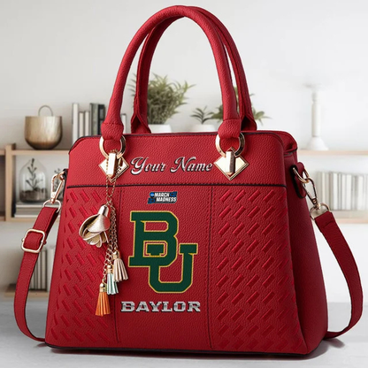 VIRAL EDITON - NEW CUSTOMIZED NCAA MAM18 BAB BA BEARS ZIP HANDBAG MULTICOLOR