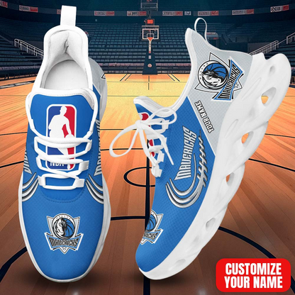 FINAL SALE - NEW CUSTOMIZED NBA18 DMA DALLAS MAVERICKS PREMIUM CLUNKY SNEAKERS