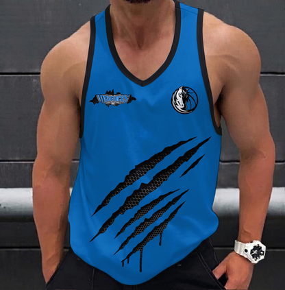 FINAL SALE - NEW CUSTOMIZED NBA18 DMA DALLAS MAVERICKS UNISEX TANK TOP