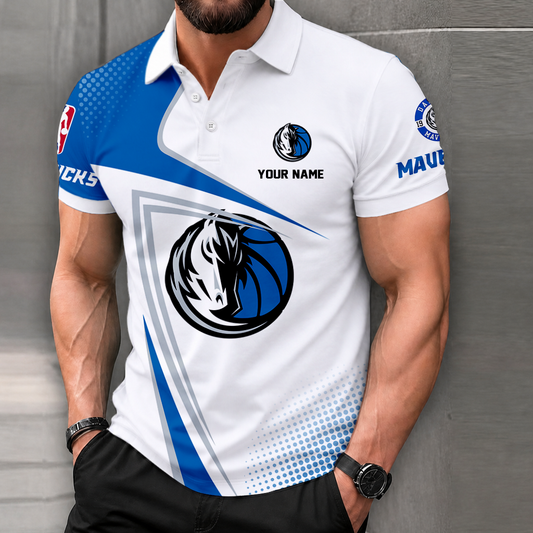 FINAL SALE - NEW CUSTOMIZED NBA18 DMA DALLAS MAVERICKS T-SHIRT, POLO SHIRT, ZIP POLO SHIRT, SWEATSHIRT, HOODIE & ZIP HOODIE