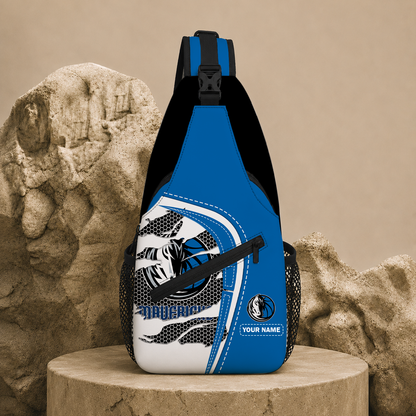 FINAL SALE - NEW CUSTOMIZED NBA18 DMA DALLAS MAVERICKS SLING BAG