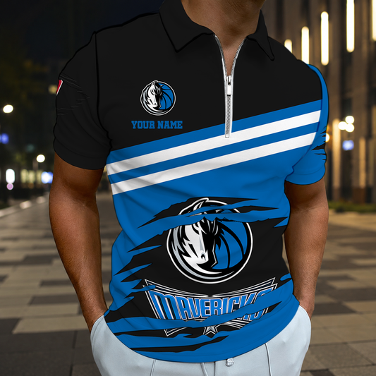 FINAL SALE - NEW CUSTOMIZED NBA18 DMA DALLAS MAVERICKS T-SHIRT, POLO SHIRT, ZIP POLO SHIRT, SWEATSHIRT, HOODIE & ZIP HOODIE