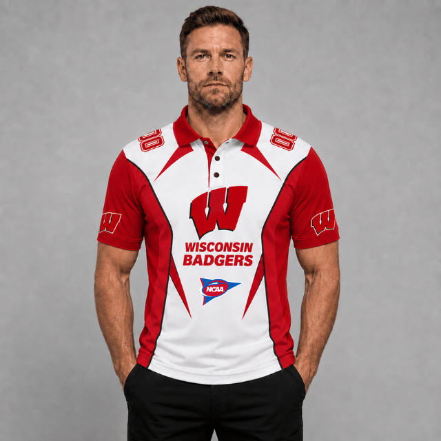 EXCLUSIVE EDITION - NEW CUSTOMIZED NCAA FBS18 WSB WISCONSIN BADGERS POLO SHIRT, ZIP POLO SHIRT, HOODIE, ZIP HOODIE, T-SHIRT & SWEATSHIRT