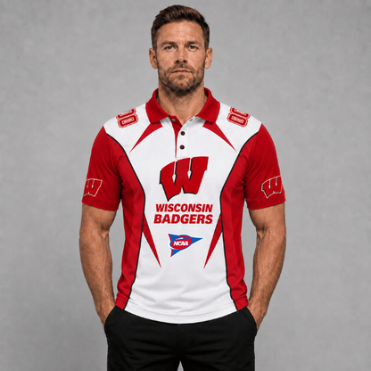 EXCLUSIVE EDITION - NEW CUSTOMIZED NCAA FBS18 WSB WISCONSIN BADGERS POLO SHIRT, ZIP POLO SHIRT, HOODIE, ZIP HOODIE, T-SHIRT & SWEATSHIRT