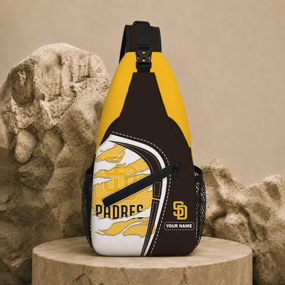 EXCLUSIVE EDITION - NEW CUSTOMIZED MLB18 SDP SAN DIEGO PADRES SLING BAG