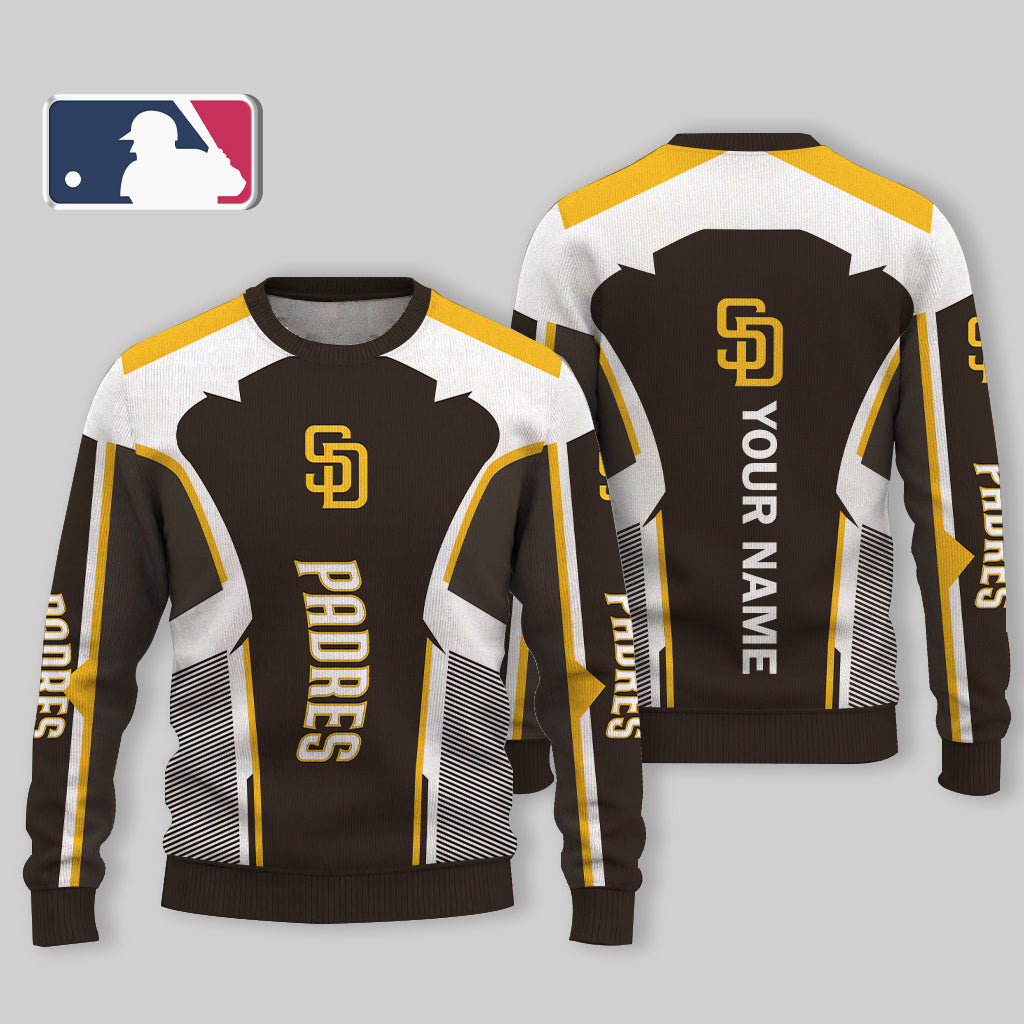 LIMITED EDITION - NEW CUSTOMIZED MLB18 SDP SAN DIEGO PADRES UGLY SWEATER