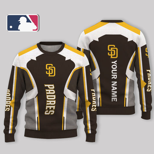 LIMITED EDITION - NEW CUSTOMIZED MLB18 SDP SAN DIEGO PADRES UGLY SWEATER