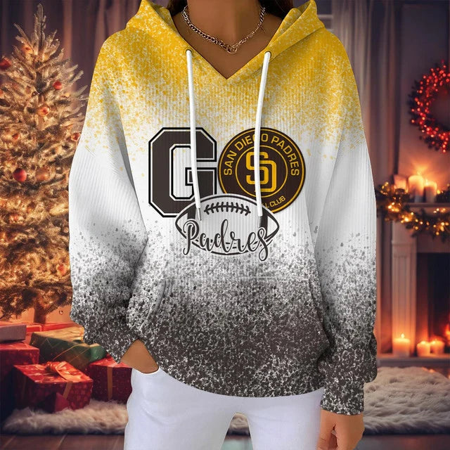 LIMITED EDITION - NEW CUSTOMIZED MLB18 SDP SAN DIEGO PADRES RIBBED HOODIE & SWEATSHIRT