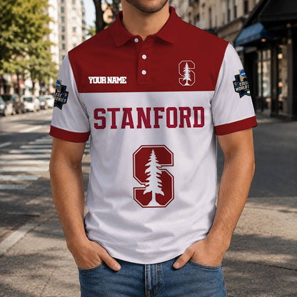 VIRAL EDITION - NEW CUSTOMIZED NCAA CWS18 STC STANFORD CARDINAL T-SHIRT, POLO SHIRT, ZIP POLO SHIRT, SWEATSHIRT, HOODIE & ZIP HOODIE