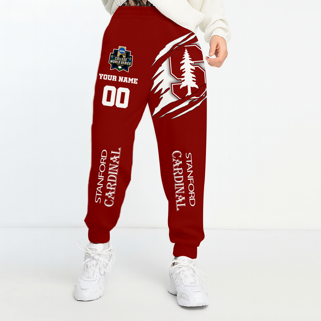 LIMITED DROP - NEW CUSTOMIZED | NCAA CWS18 STC ST CARDINAL UNISEX LONG PANTS