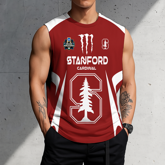 ACTIVE OFFER - NEW CUSTOMIZED | NCAA CWS18 STC ST CARDINAL MEN'S GYM SHIRT