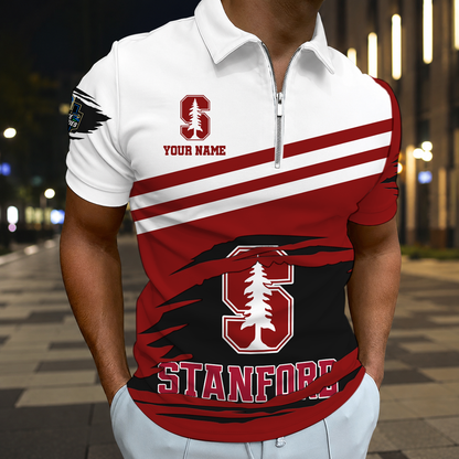 SPECIAL EDITION - NEW CUSTOMIZED NCAA CWS18 STC STANFORD CARDINAL T-SHIRT, POLO SHIRT, ZIP POLO SHIRT, SWEATSHIRT, HOODIE & ZIP HOODIE